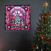 Diamond Painting -DIY Round Drill Stained Glass Pink Christmas