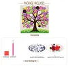 Pink Purple Button Tree DIY Button Art Painting Kit 30x30cm