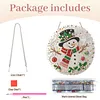 Christmas Snowman 2D Flat DIY Diamond Painting Pendant 9.84x9.84in
