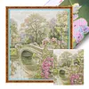 Flower Bridge-14CT Stamped Cross Stitch 42*48cm/16.54*18.9in tapestrymarket