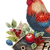 Diamond Painting Wooden Farm Rooster Hooks Rail for Home Decor