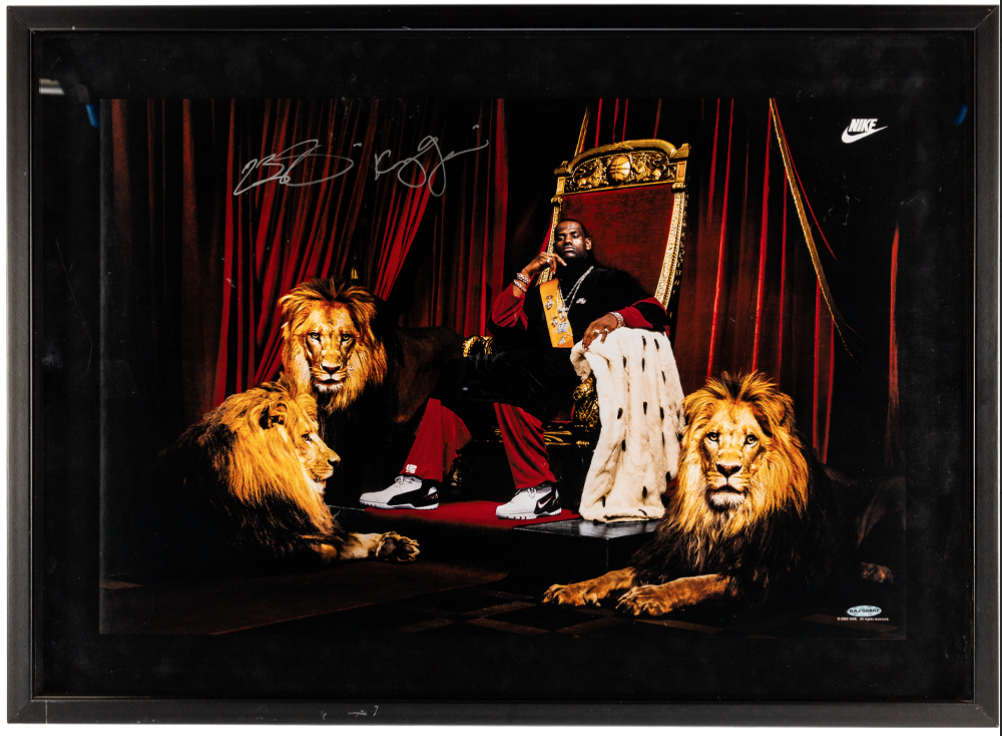 LeBron James signed autographed King James Upper Deck Nike Photo Poster painting! UDA COA!