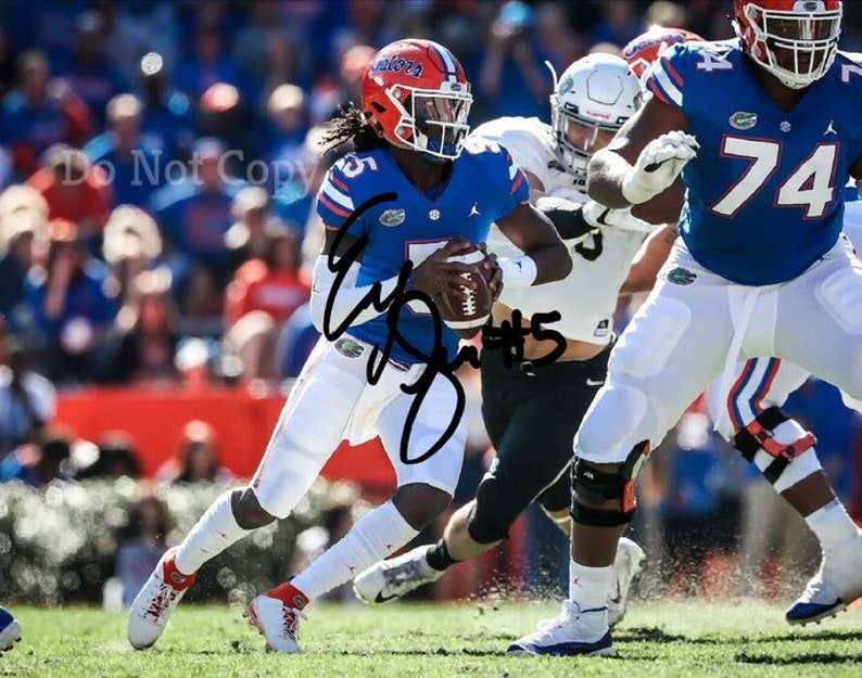 Emory Jones Signed Photo Poster painting 8X10 rp Autographed Picture * Florida Gators