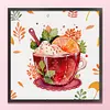 uk.everydayedeals (Limited Stock)9CT Full Stamped&nbsp;Cross Stitch - Teacup Juice (50*50CM)