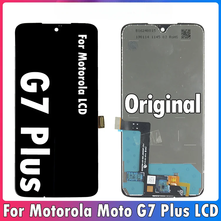 Original Display For Motorola Moto G7 Plus LCD Display Touch Screen Digitizer Assembly For Moto G7 Plus XT1965 LCD No Frame