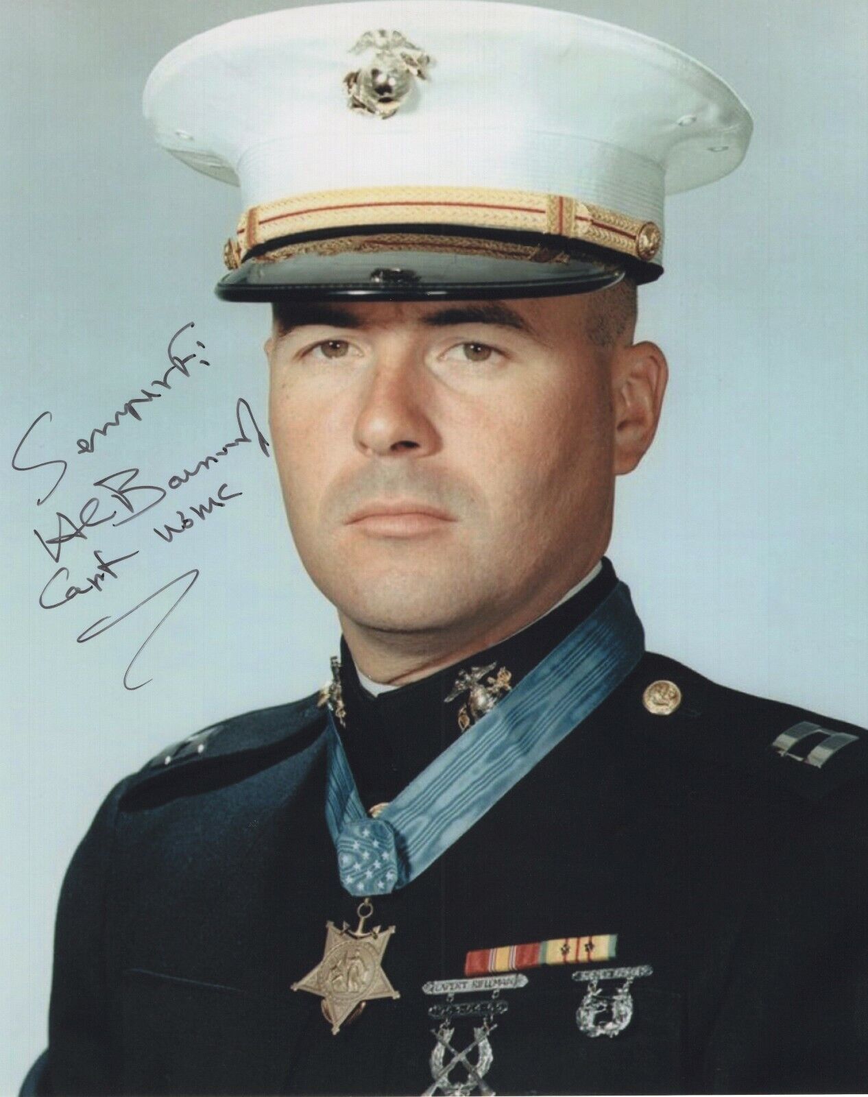 HARVEY BARNUM SIGNED 8x10 Photo Poster painting AUTOGRAPH VIETNAM MEDAL OF HONOR MILITARY