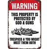 Warning - Vintage Metal Signs(12*16Inch) - Warning