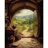 Door The Lord of The Rings Full 14CT DIY Counted Cross Stitch Kits 40x50cm for Adults Home Decor