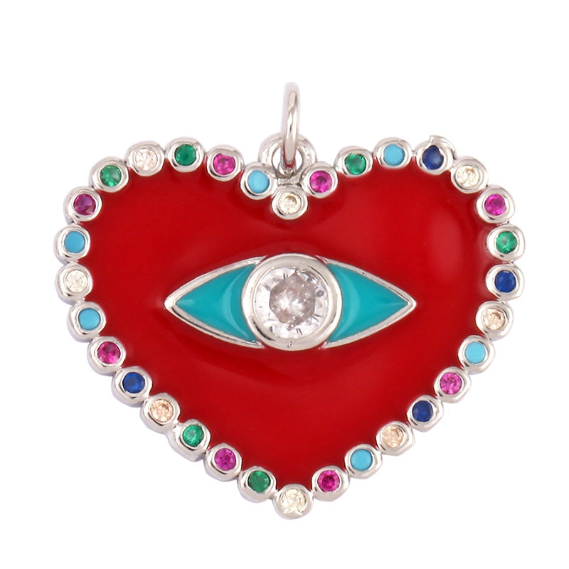 1 Piece Copper Devil’s Eye Pendant Jewelry Accessories