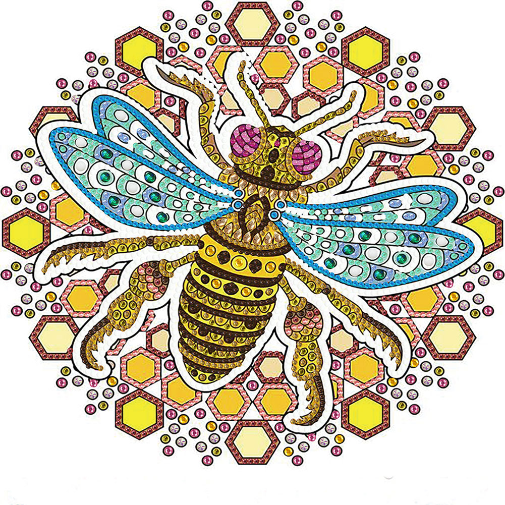 

Bee - Special Shaped Diamond Painting - 30*30CM, 501 Original