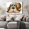 Dog- 9CT Partial Beaded Cross Stitch Kit(39x32cm)