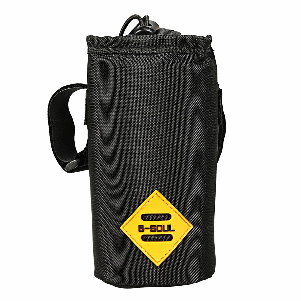 

B SOUL Road Bike Front Handlebar Water Bottle Insulation Bag Bottle Pouch, Black, 501 Original