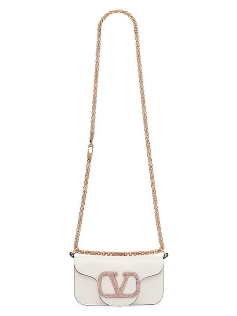 Valentino Garavani Small Loco Embellished Leather Shoulder Bag 4.5 out of 5 Customer Rating