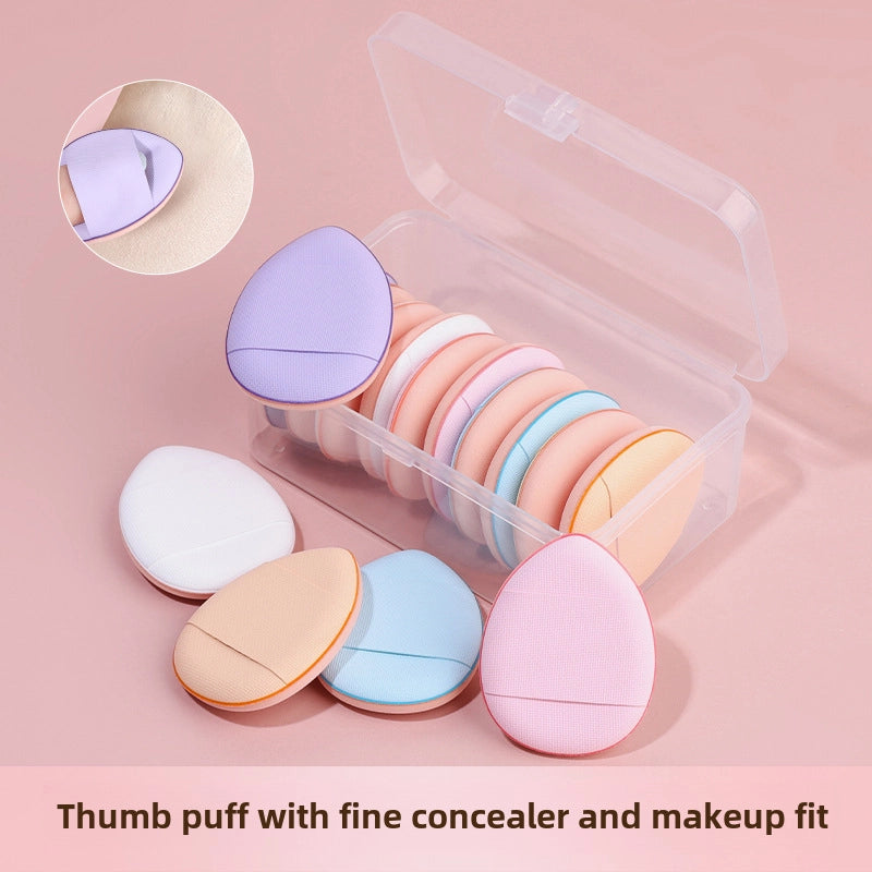 Finger Powder Puff Thumb Air Cushion Mini Version Makeup Sponge Dry And Wet Dual-purpose Foundation Liquid Does Not Eat Powder Fingertip Powder Puff