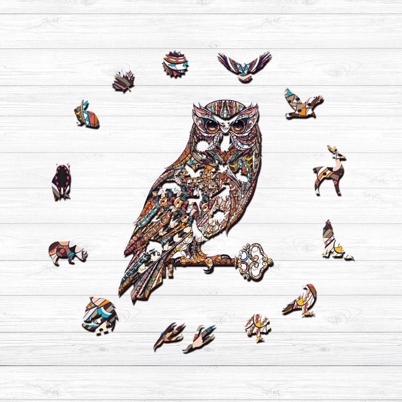 Ericpuzzle™ Ericpuzzle™Brown Owl Wooden  Puzzle