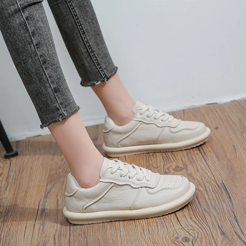 Churchf Churchf Wind Board Shoes Women 2024 Spring And Autumn New Soft Bottom Women's Shoes Lace Up Small White Shoes Women Fashion Light Casual Shoes Women