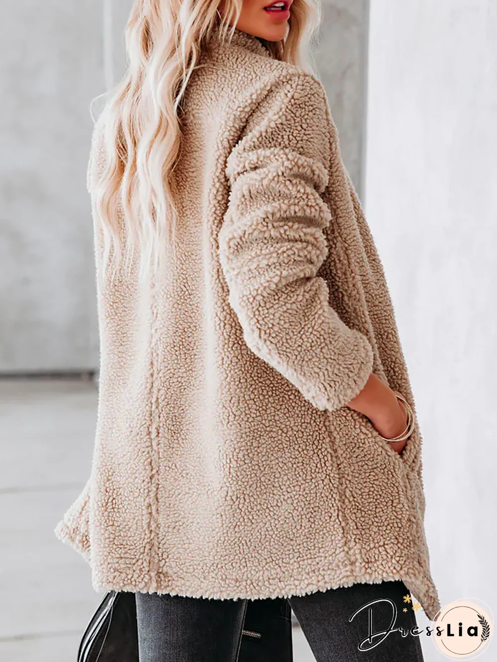 Plus size Casual Plain Jacket