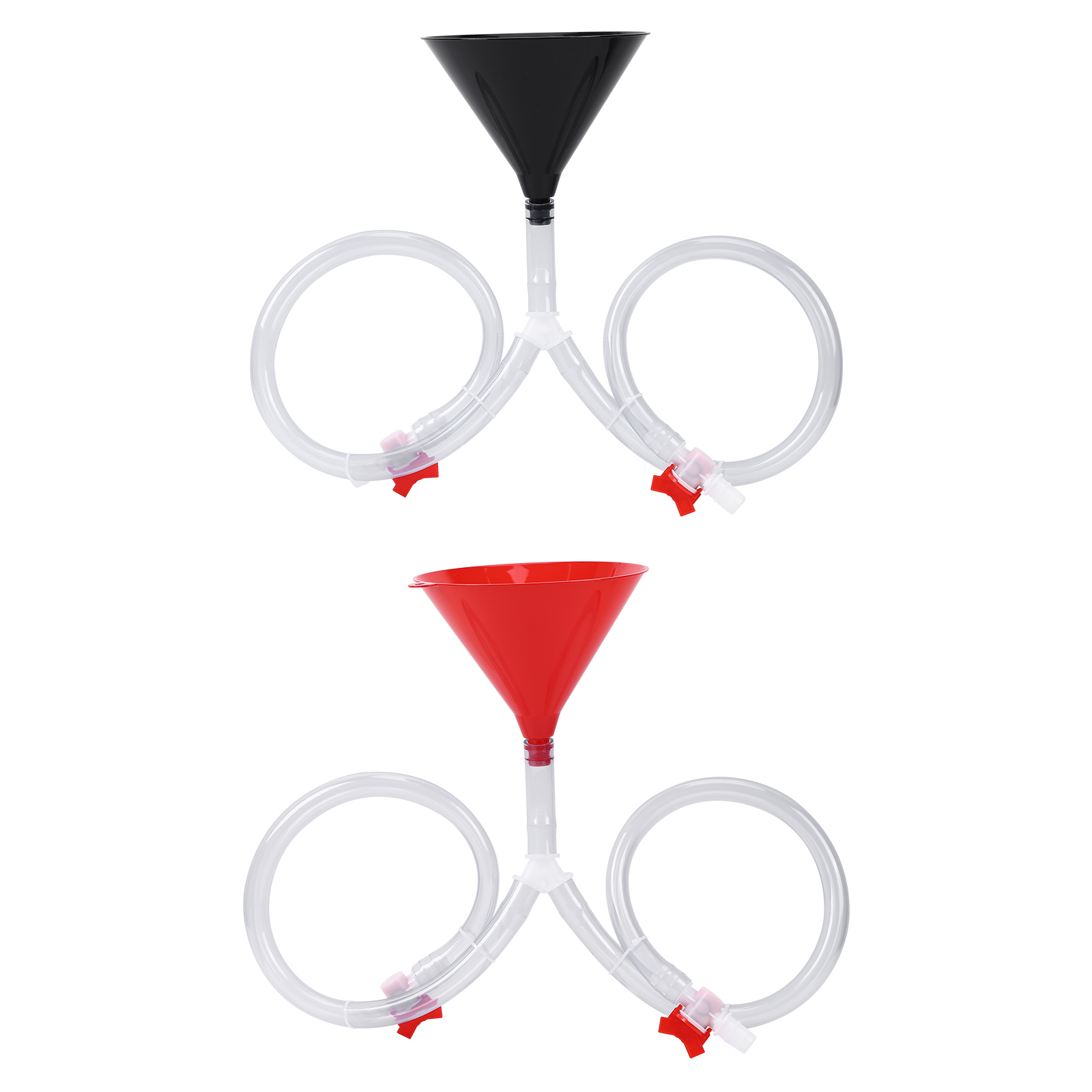 

Beer Bong Funnel with Valve 2.6ft Kink Free Long Funnel for Beer Drinking, Red, 501 Original