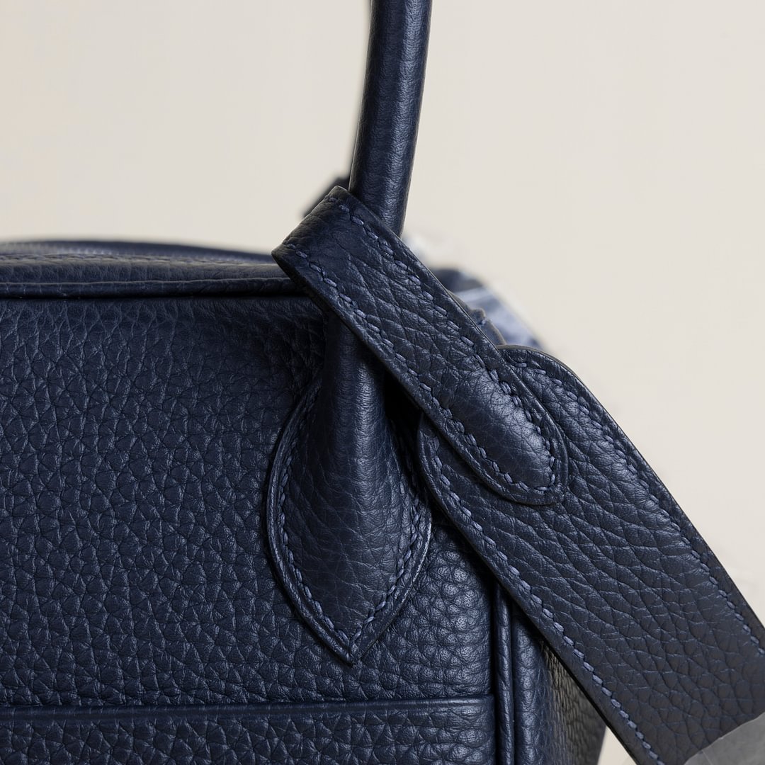 Lindy 26cm Clemence leather 2Z Blue nuit GHW