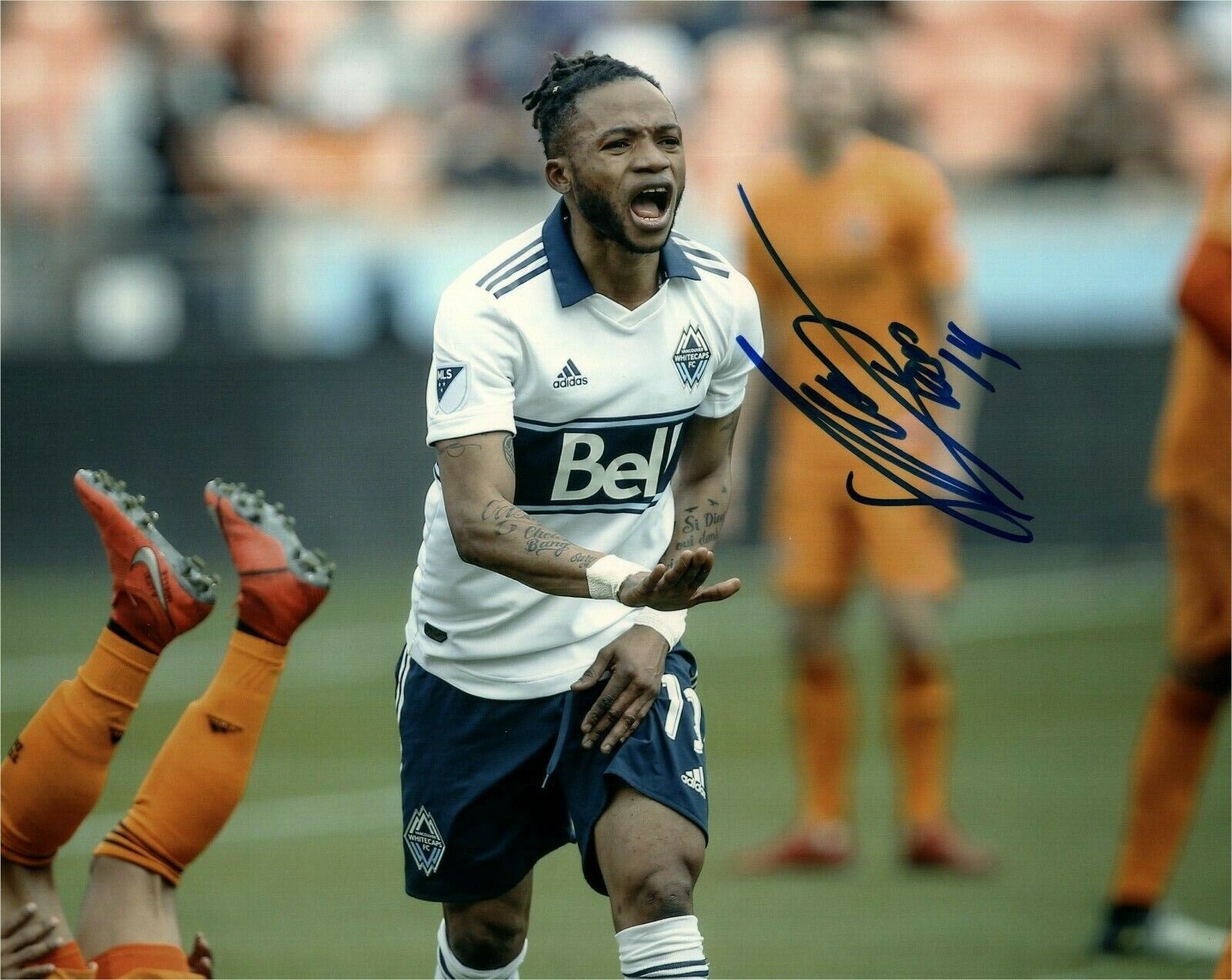 Vancouver Whitecaps Lass Bangoura Autographed Signed 8x10 MLS Photo Poster painting COA #1