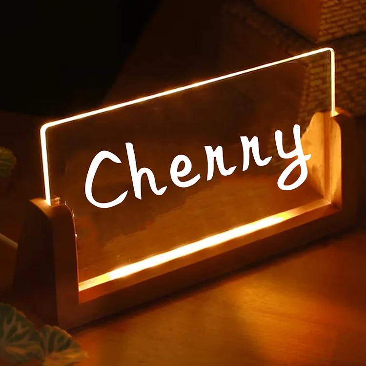 Personalized Name Bedside Acrylic LED Night Lights 