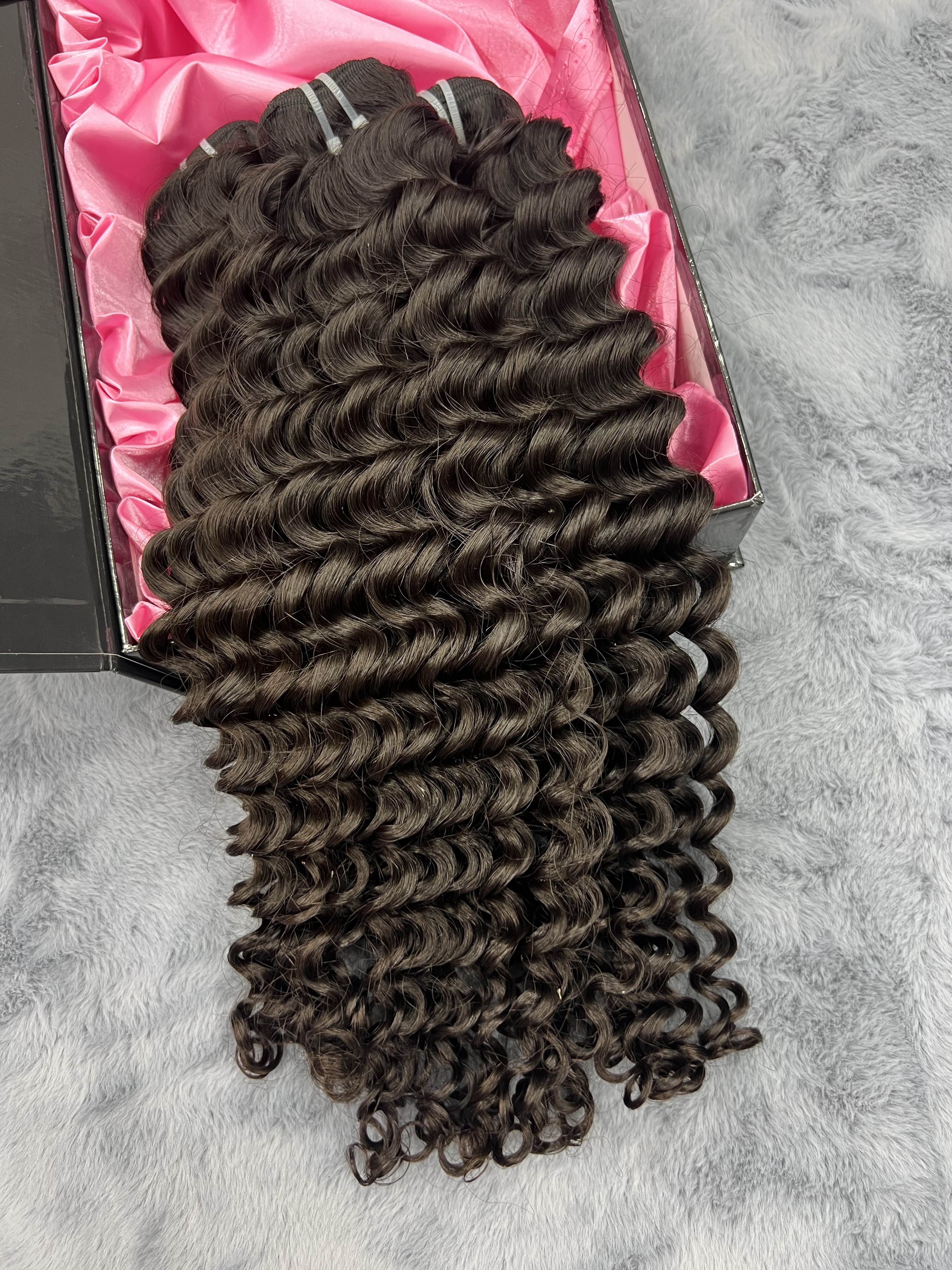 3PCS Deep Wave Top Raw Hair Bundles | 12–30 Inch | Boruihair | 100% Human Hair