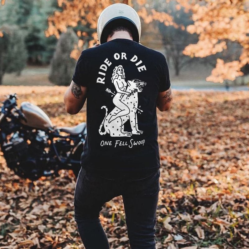 UPRANDY Ride Or Die Naked Women Printed Men's T-shirt -  UPRANDY