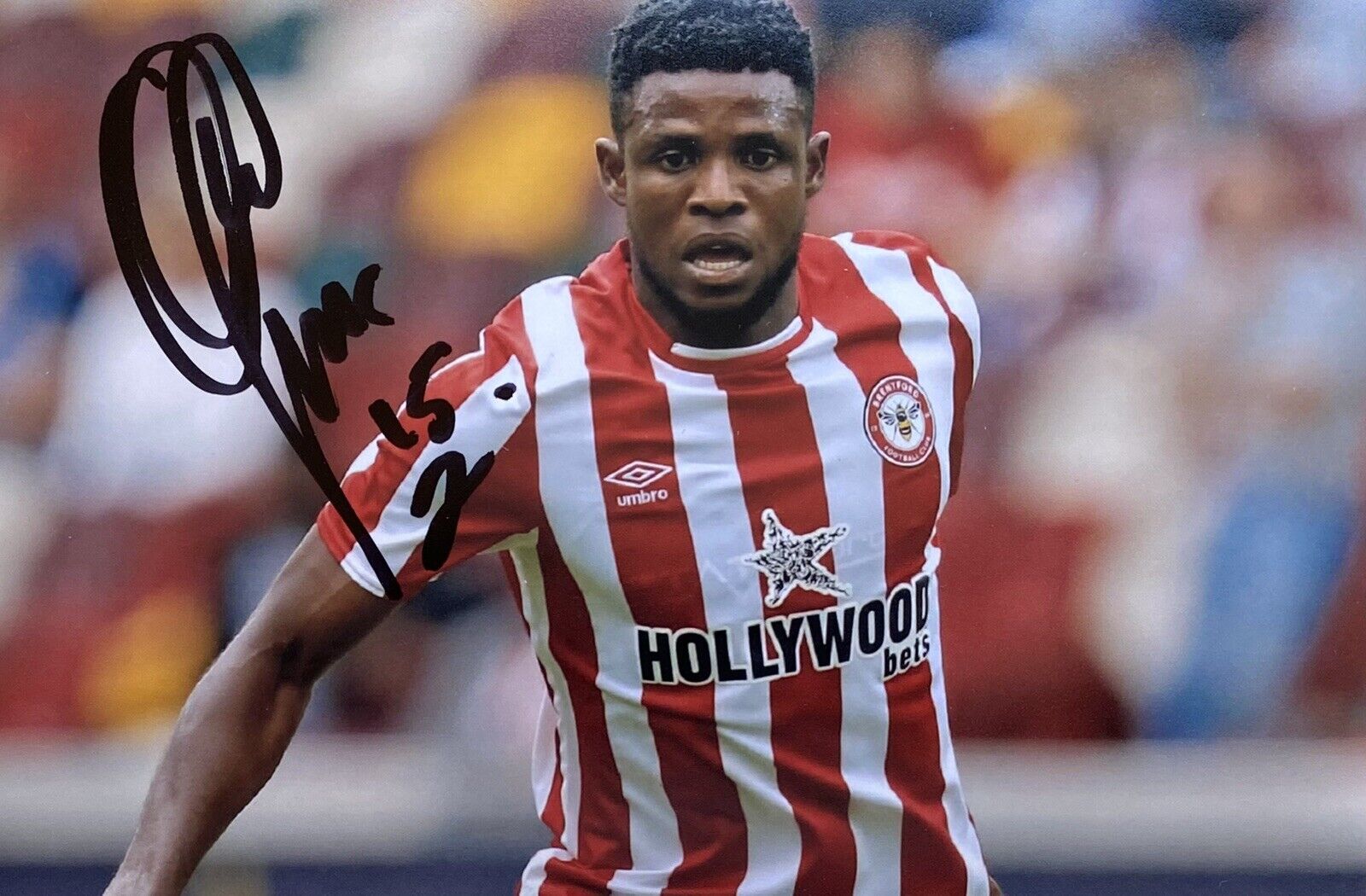 Frank Onyeka Genuine Hand Signed Brentford 6X4 Photo Poster painting 2