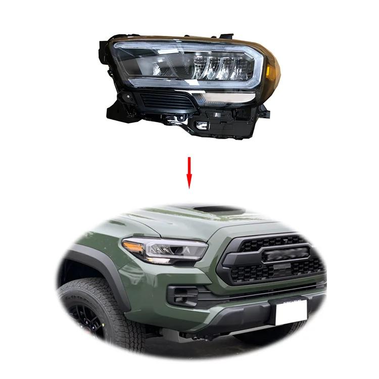 US only OE Replacement LED Head lamp Head light assembly for Toyota Tacoma pick up 2019 2020 2021 2022 2023 headlight headlamp ITN Auto