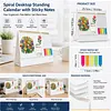 2027 Flowers DIY 12-Month Diamond Art Desk Calendar Creative Design