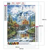 Diamond Painting -DIY Round Drill Forest Castle(50*40 CM)