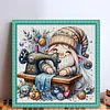 Sewing Gnome-11CT Stamped Cross Stitch 45*45cm/17.72*17.72in tapestrymarket