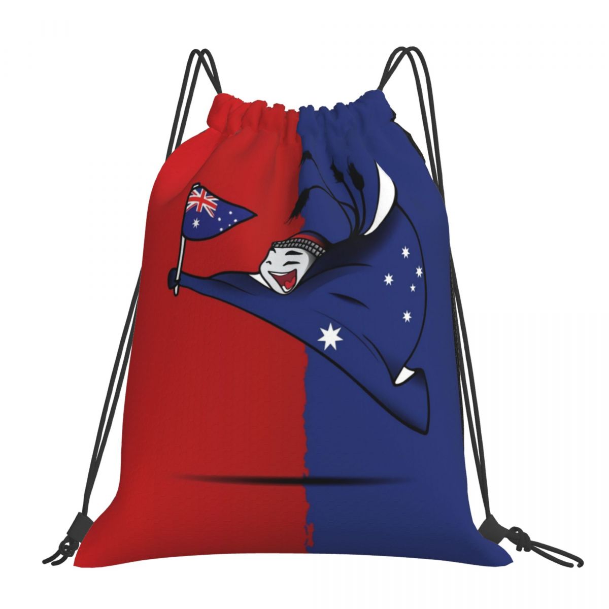 Australia World Cup 2022 Mascot Drawstring Bags for School Gym