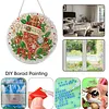 Christmas Stockings 2D Flat DIY Diamond Painting Pendant 9.84x9.84in