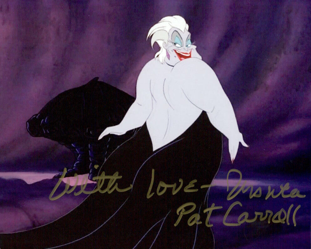 Pat Carroll (The Little Mermaid) signed 8X10 Photo Poster painting