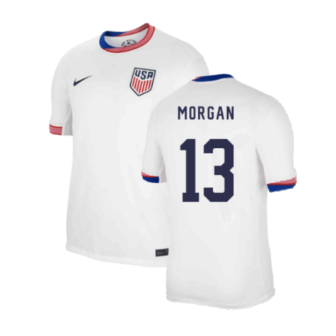 USA Alex Morgan 13 Home Trikot 2024 2025