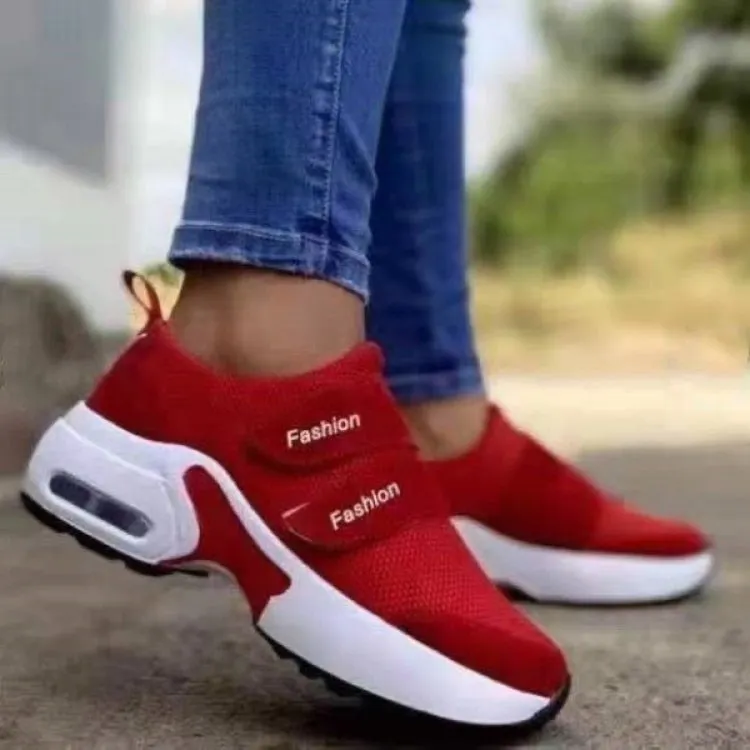 Chaussure Femme Platform Sneakers 2021 Fashion Casual Sports Shoes Women's Velcro Wedge Running Shoes Size 43 Zapatillas Mujer