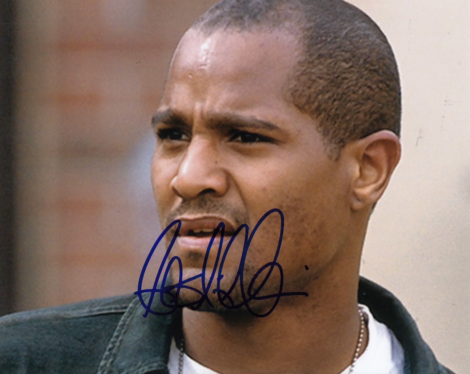 SETH GILLIAM signed (THE WIRE) 8X10 Photo Poster painting *ELLIS CARVER* W/COA #1