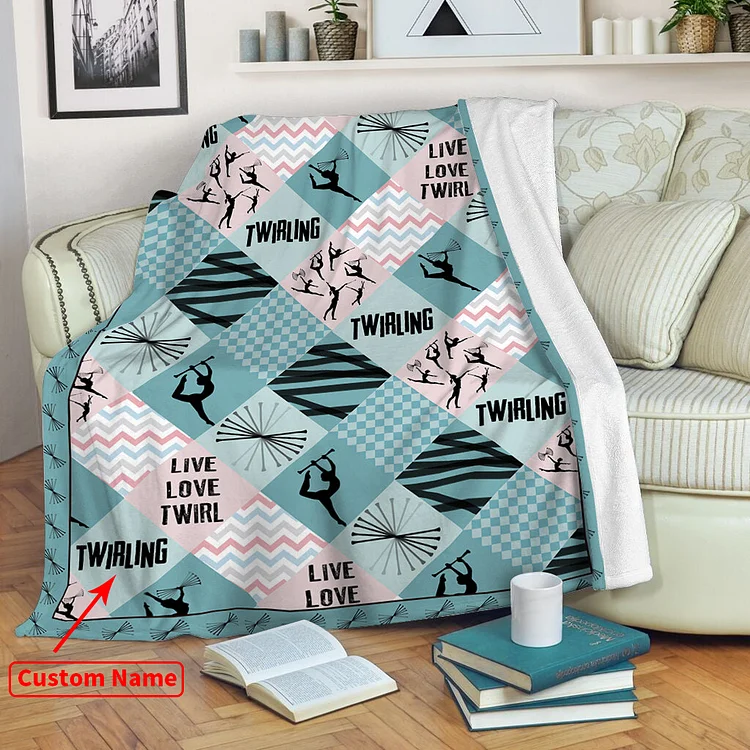 Personalized Twirling Pattern Blanket For Comfort & Unique|BKKid264