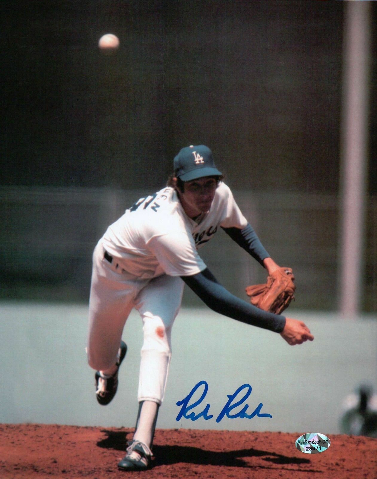 Rick Rhoden Signed 8X10 Photo Poster painting Autograph Los Angeles Dodgers After Pitch Auto COA