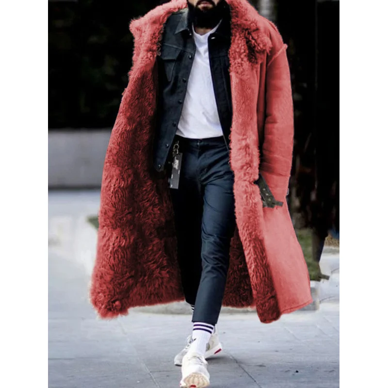 Nigikala Nigikala Winter New Imitation Fur Man Coat Station Explosion Thick Coat Four-Color Eight-Code Independent