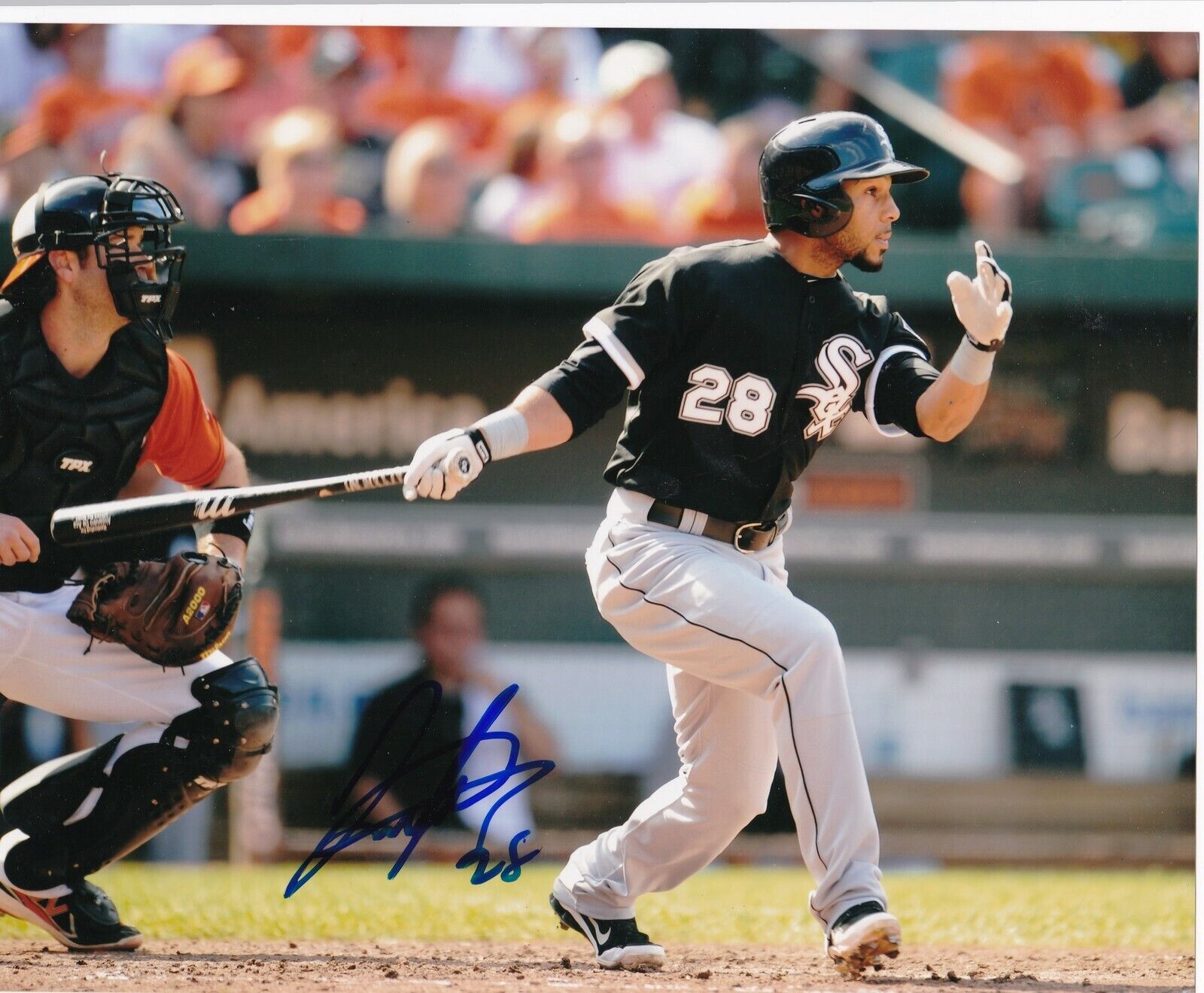 LEURY GARCIA CHICAGO WHITE SOX ACTION SIGNED 8x10