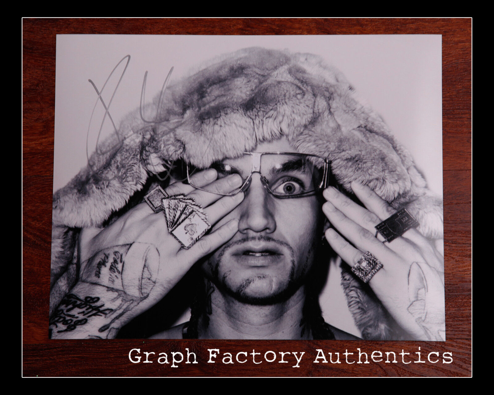 GFA American Texas Rapper * RIFF RAFF * Signed 11x14 Photo Poster painting AD1 PROOF COA