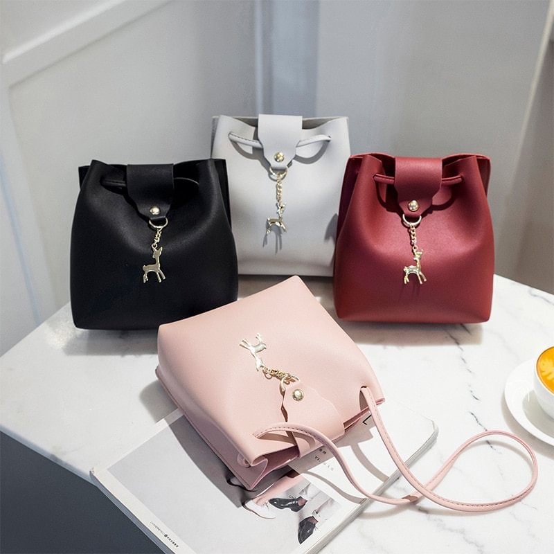 Vintage Tassel Crossbody Bucket Bag Luxury Woman Bag Female Shoulder Handbags  Drawstring Messenger Crossbody Bags Sac Main US Mall Lifes