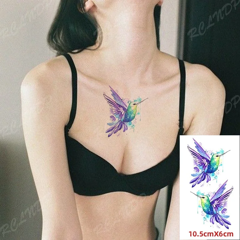 Waterproof Temporary Tattoo Sticker Feather Arrow Compass Element Fake Tatto Flash Tatoo Small Body Art for Kids Men Women