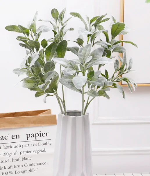 Flocked Lambs Ear Leaf - 28"