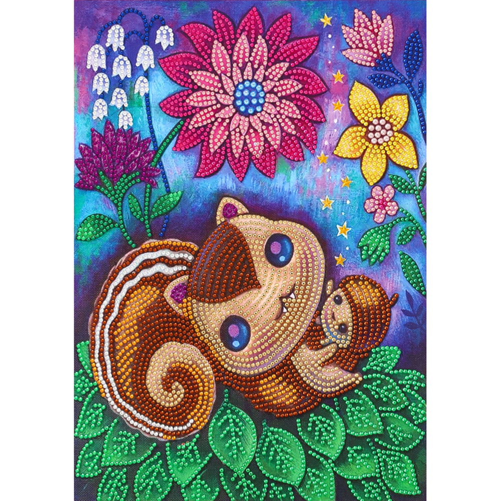 

Squirrel - Crystal Special Shaped Diamond Painting - 30*40CM, 501 Original