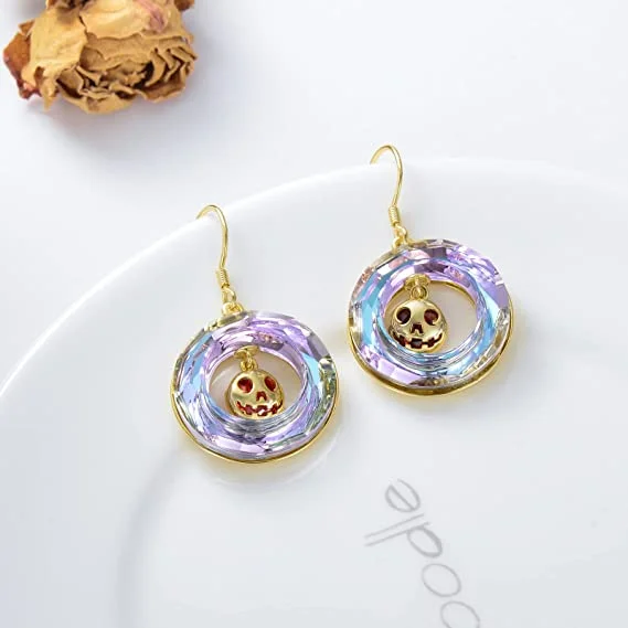 Skull Crystal Earrings