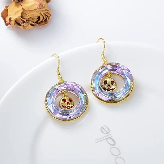 Skull Crystal Earrings