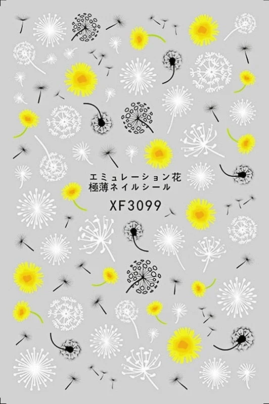 Black Rose Flower Heart 3D Nail Sticker Self-Adhesive Slider Art Decorations Valentine's Day Decals Manicure Accessories-Nail Inspo